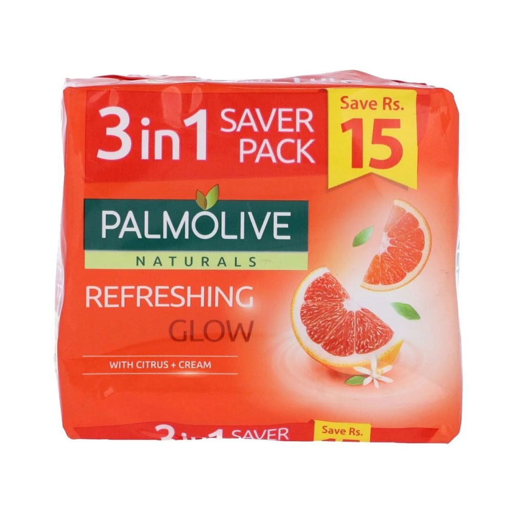 PALMOLIVE SOAP REFRESHING GLOW 3x98GM ORANGE