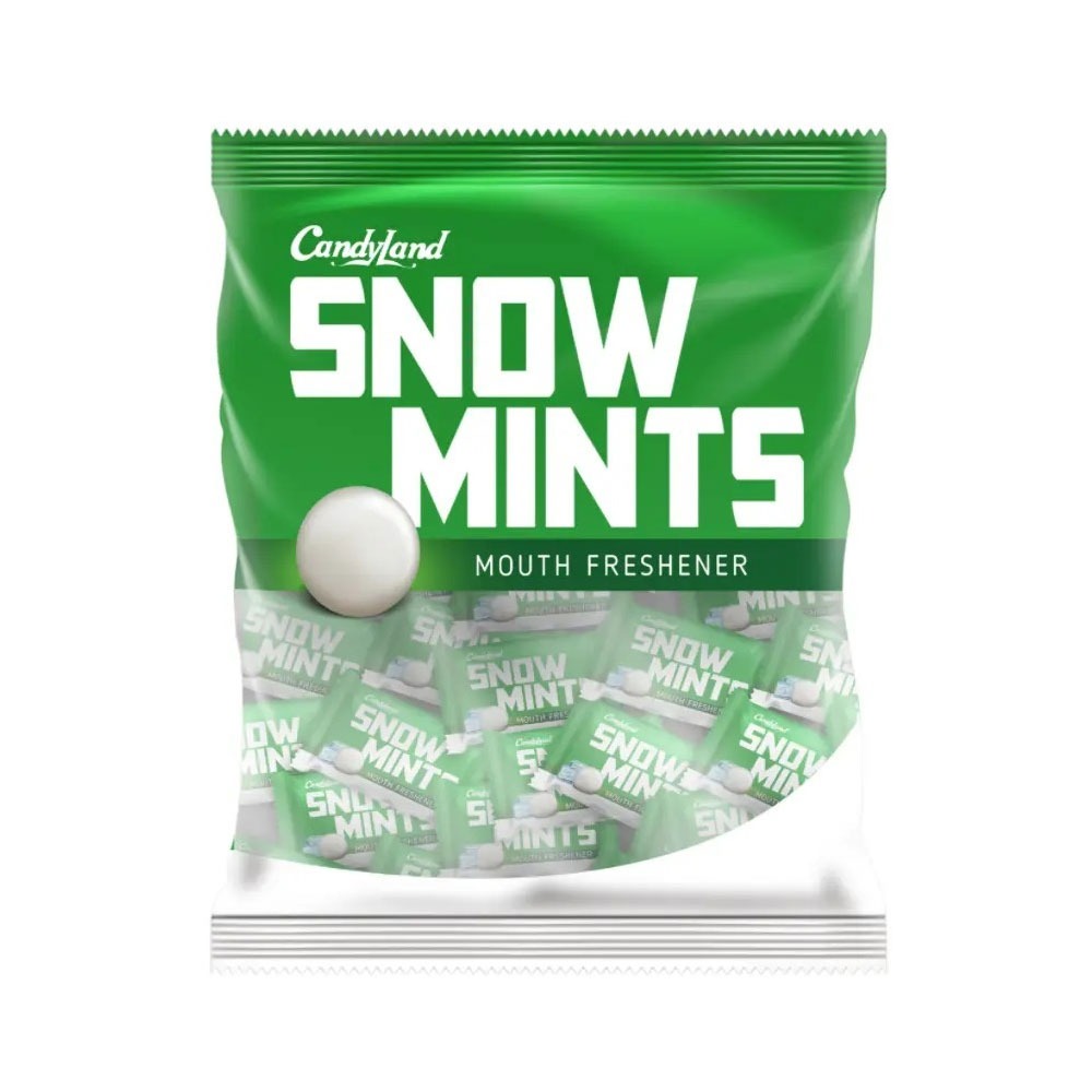 CANDYLAND SNOW MINTS  MOUTH FRESHENER CANDY POUCH