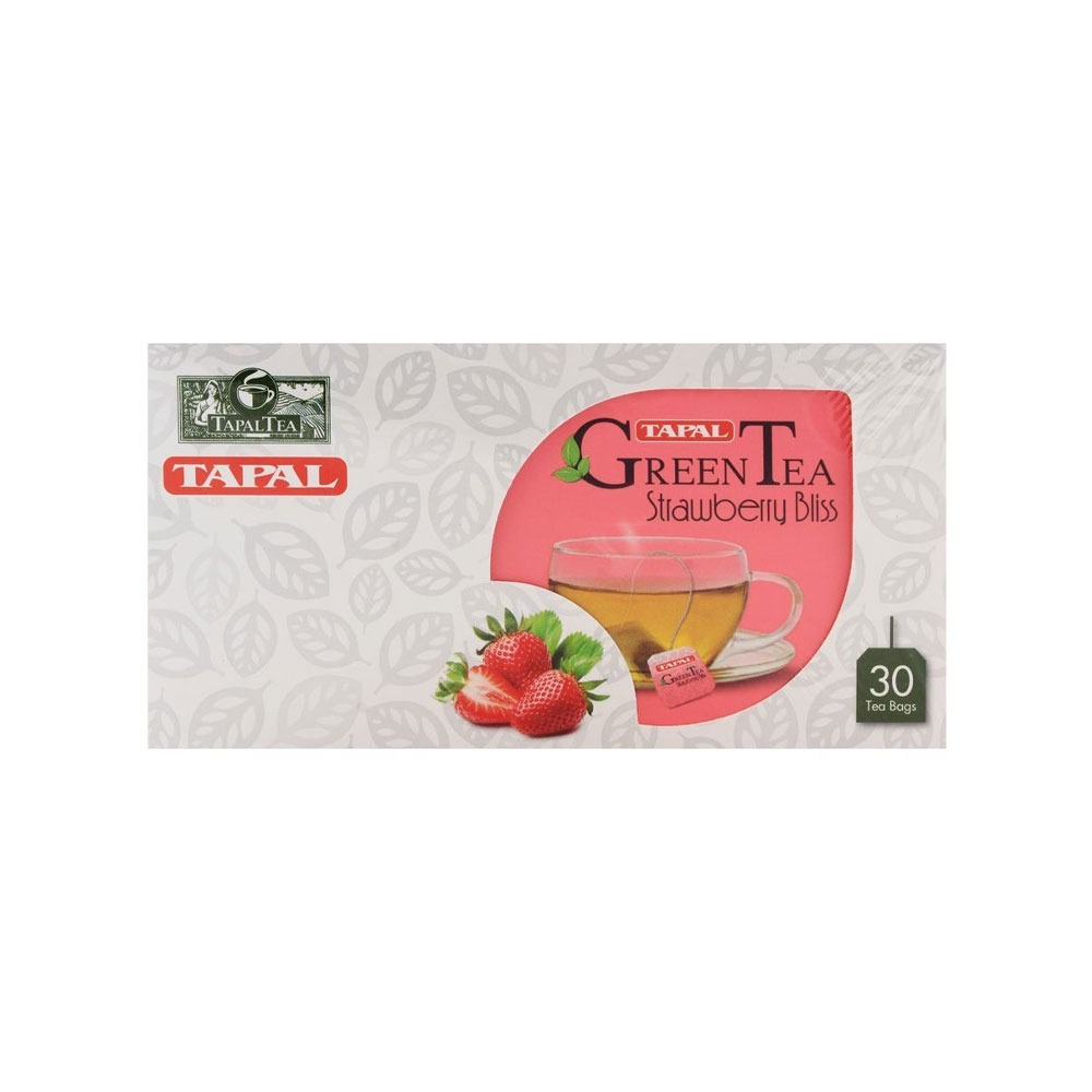 TAPAL STRAWBERRY GREEN TEA BAG 30PCS