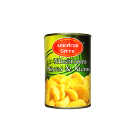 American Green Champignons Mushrooms Slice 400gm.