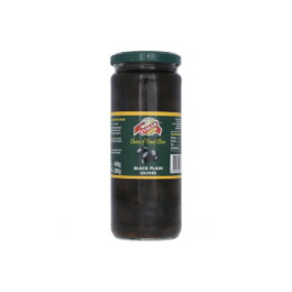 Italia Sliced Black Olive Bottle 450/230 gm.