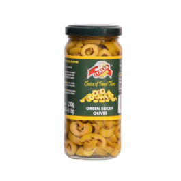 Italia Sliced Green Olive Bottle 230/115 gm.