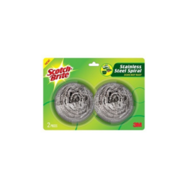 249093 Scotch Brite Metalic Stainless Steel Spiral 2in1