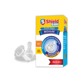 SHIELD BABY NIPPLE EVENFLO REGULAR 2PCS