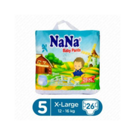 Nana Baby Diapers Pants X-Large 26 Pcs
