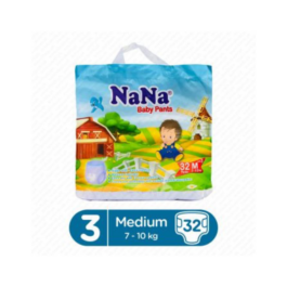 Nana Baby Diapers Pants Medium 32 Pcs