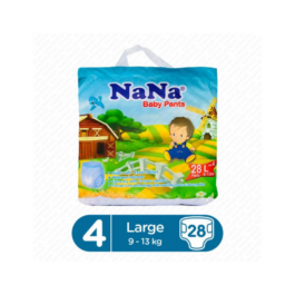 Nana Baby Diapers Pants Large 28 Pcs