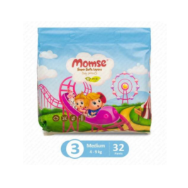 Momse Baby Diapers Pants Medium 32 Pcs