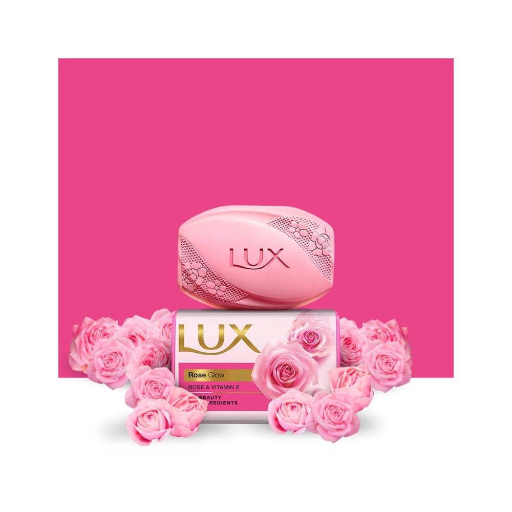 LUX Soap Pink Rose Glow 175Gm L